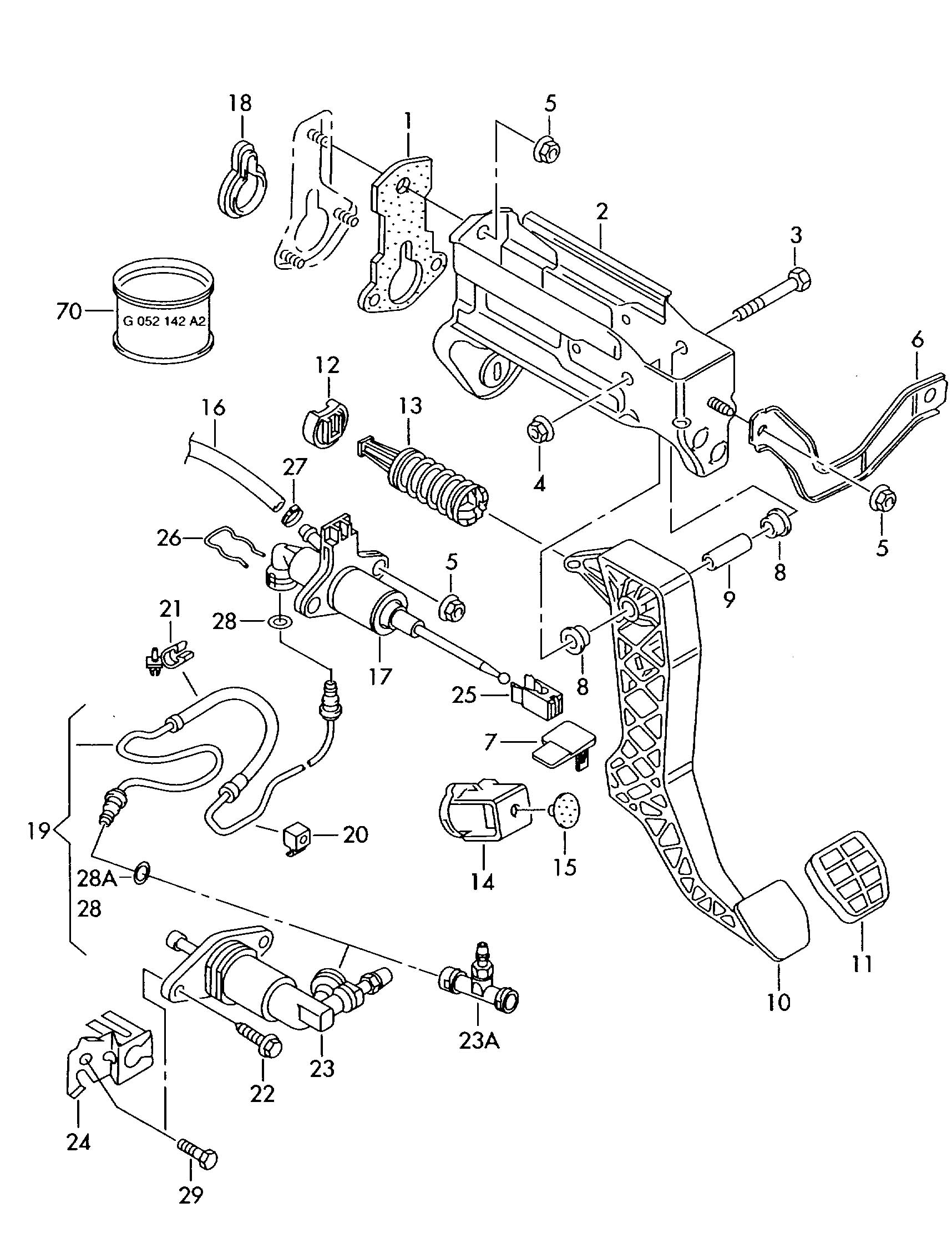 Volkswagen New Beetle Convertible For vehicles with slave cylinder