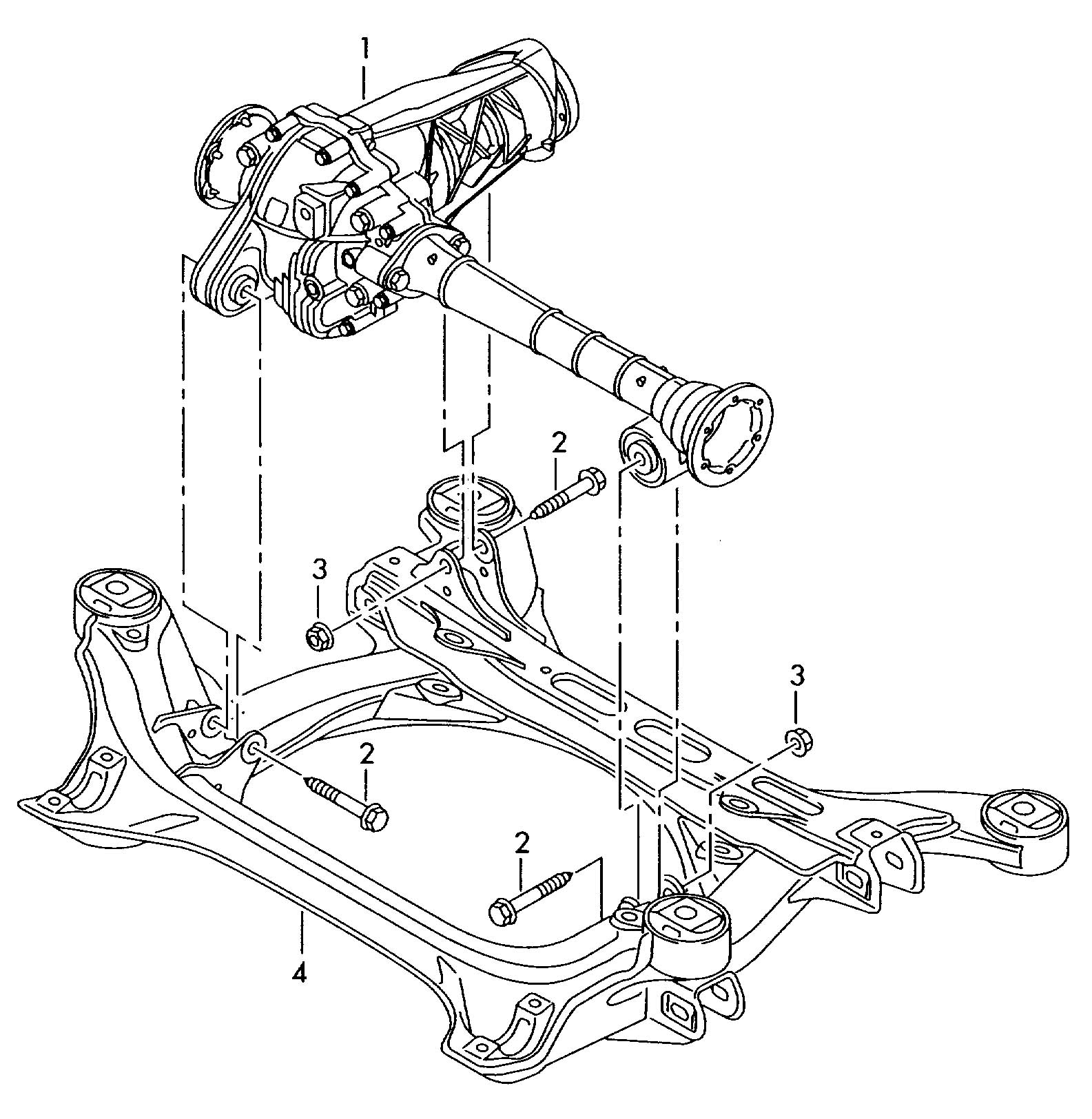 2004 Volkswagen Touareg Front axle differential also use ...