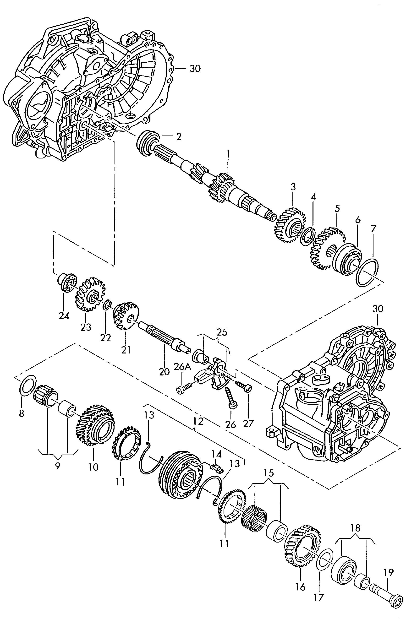 Volkswagen Jetta Manual Transmission Input Shaft Bearing. Manual